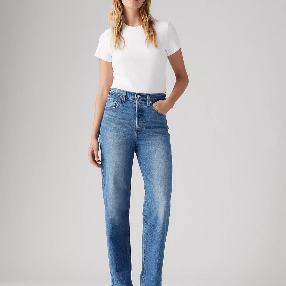 Levi's Women's Straight Ankle Jeans, Leg Blue Jeans, Size 27
